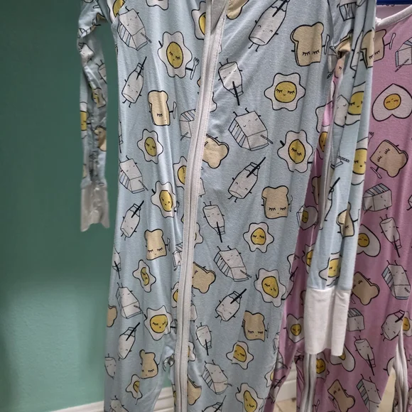 Little Sleepies Green and Blue Pajama Sets Soft and Cozy - Picture 9 of 16